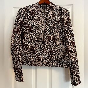 Evelyn & Arthur Animal print zip jacket size 10